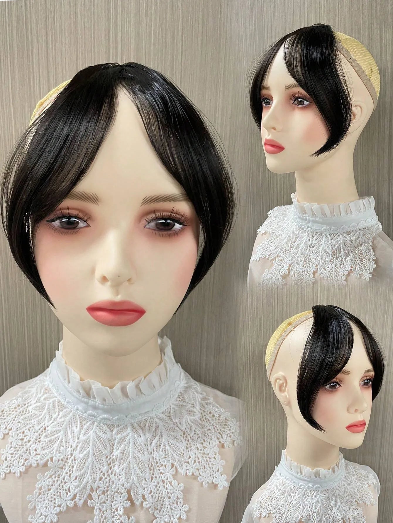 SHEIN شعر مستعار بخصلات هوائية طبيعية (8 بوصة)