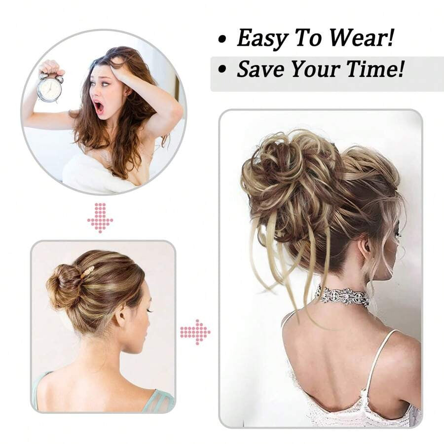 SHEIN شعر اصطناعي على شكل كعكة