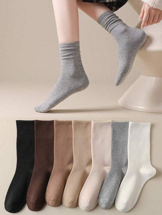 SHEIN 4 زواج جوارب كاحل نسائية مرن