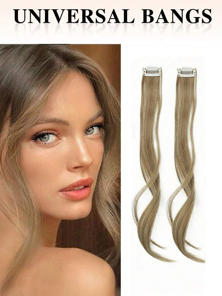 SHEIN قطعتين وصلات شعر مجعد بضفيرتين جانبيتين (12 بوصة)