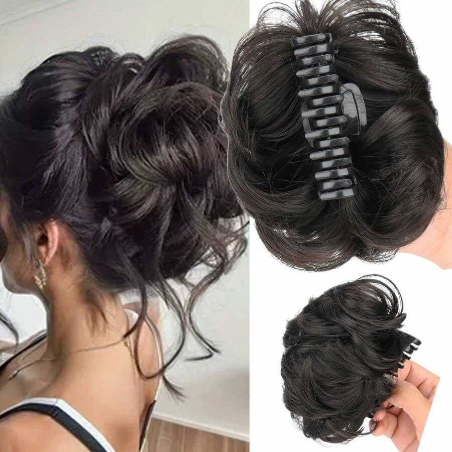SHEIN شعر اصطناعي على شكل كعكة
