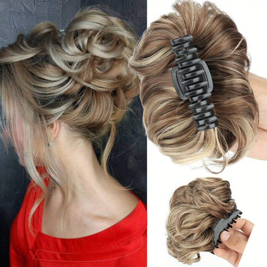 SHEIN شعر اصطناعي على شكل كعكة
