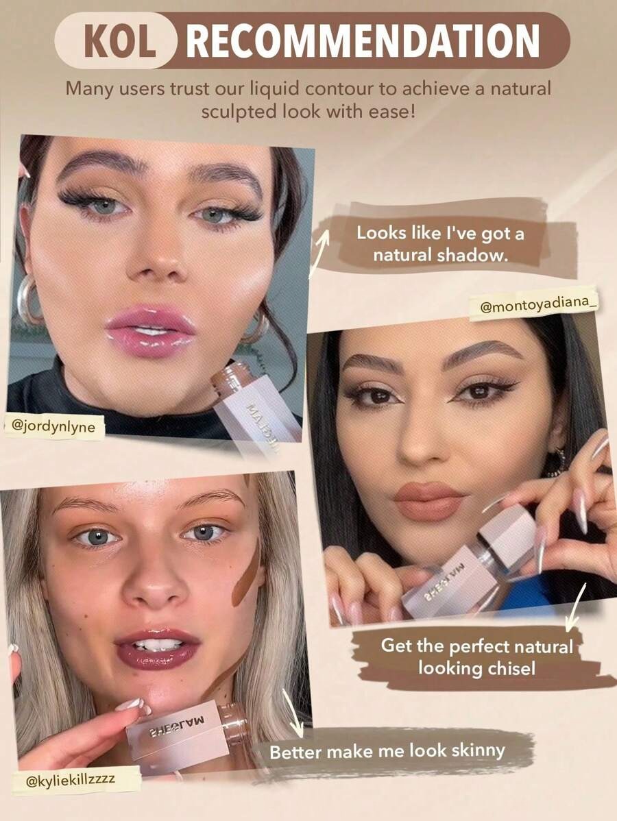 SHEGLAM Tawny Amber كونتور سائل بلون بني فاتح