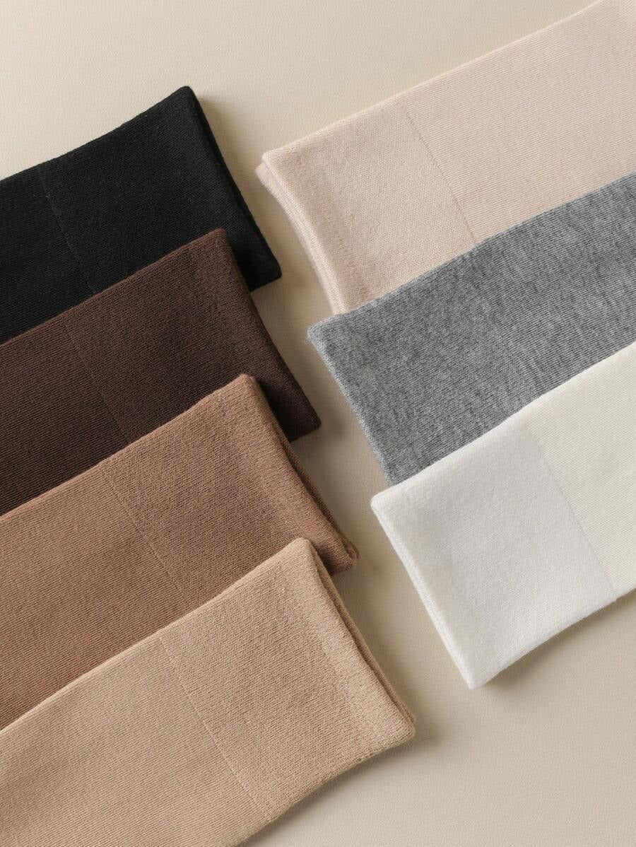SHEIN 4 زواج جوارب كاحل نسائية مرن