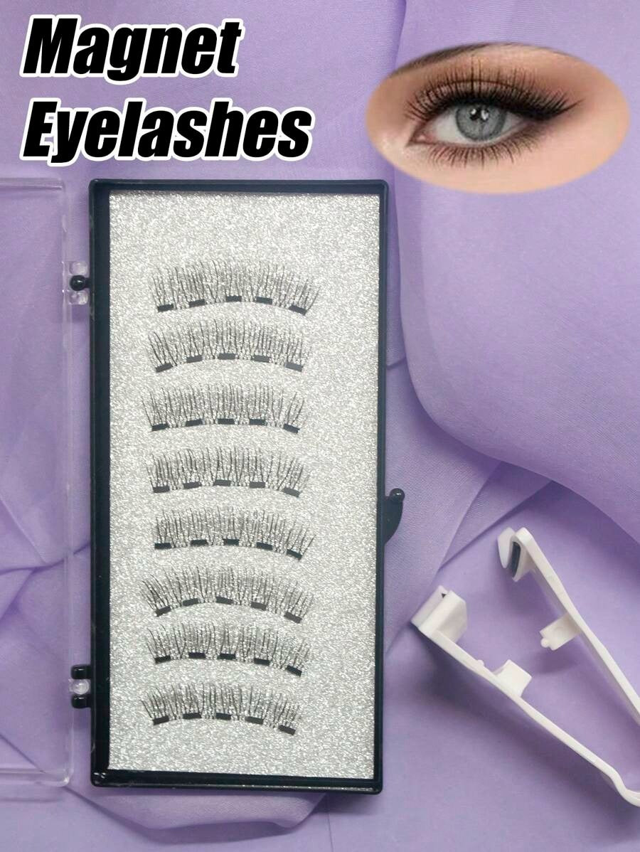 SHEIN رموش مغناطيسية كوانتية طبيعية سهلة الارتداء