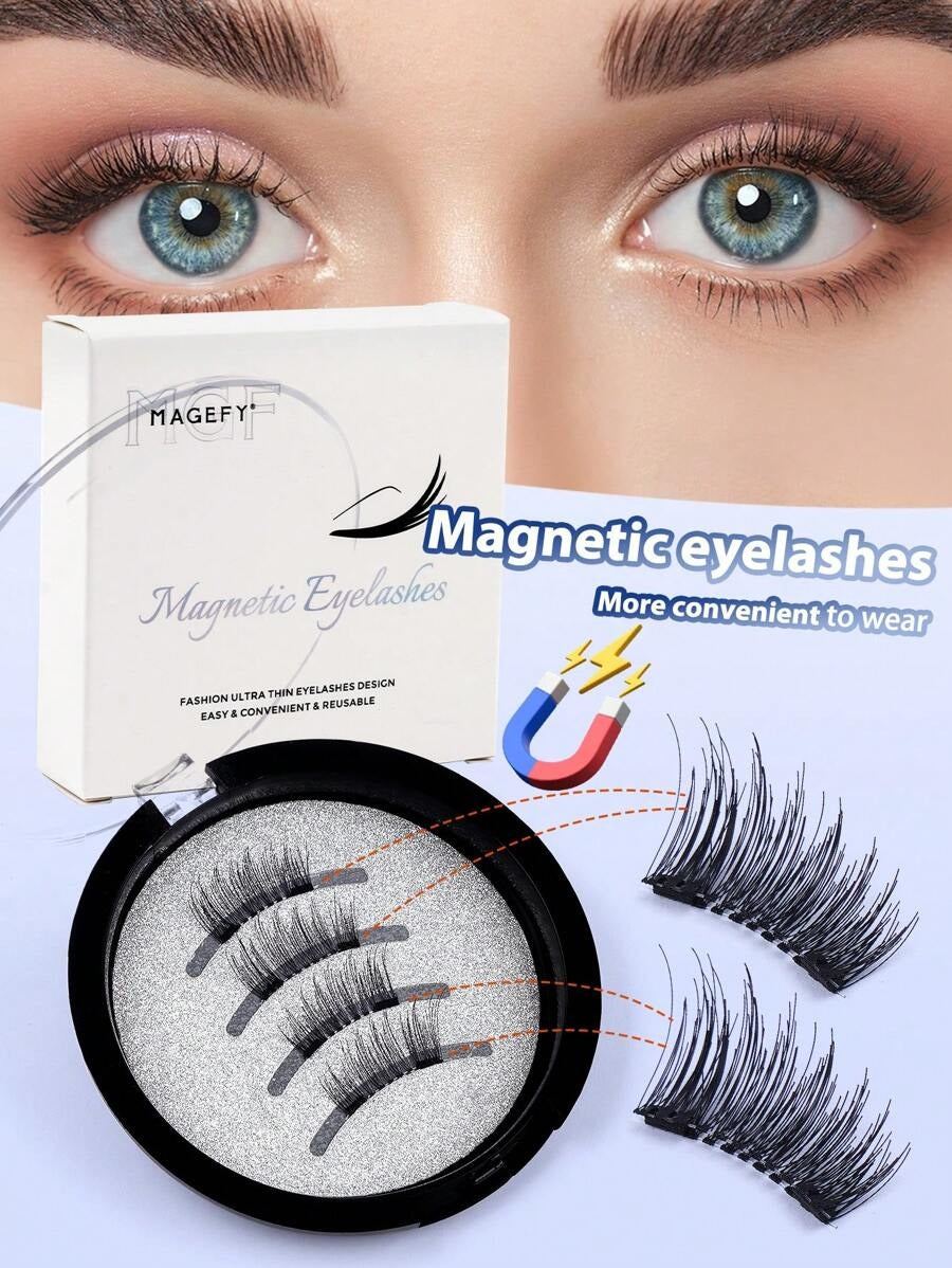 SHEIN MAGEFY CC Curl زوج رموش نصّية خفيفة