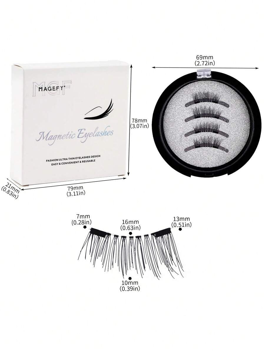 SHEIN MAGEFY CC Curl زوج رموش نصّية خفيفة