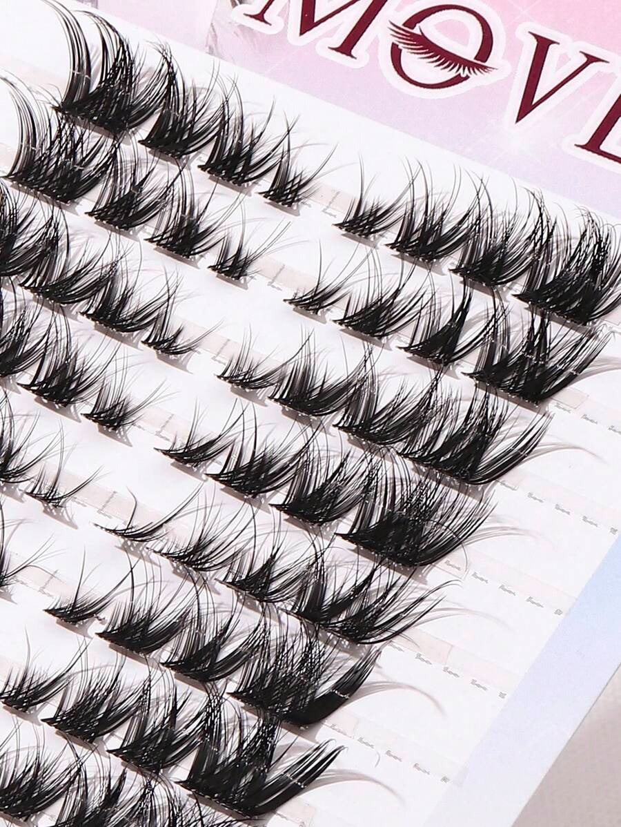 SHEIN C طقم 80 قطعة من الرموش المقوسة