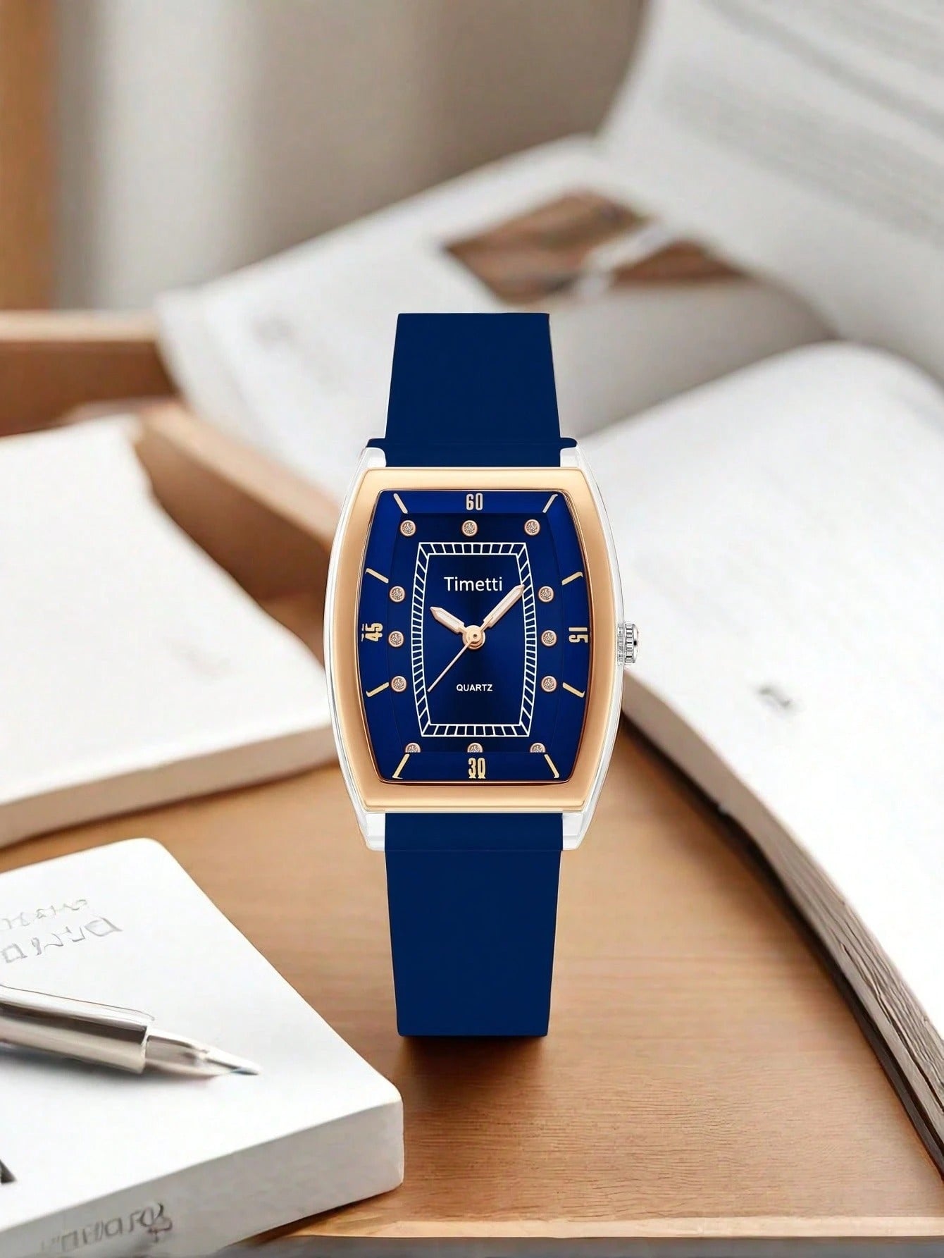 SHEIN ساعة يد نسائية كورية كوارتز بطراز كاجوال