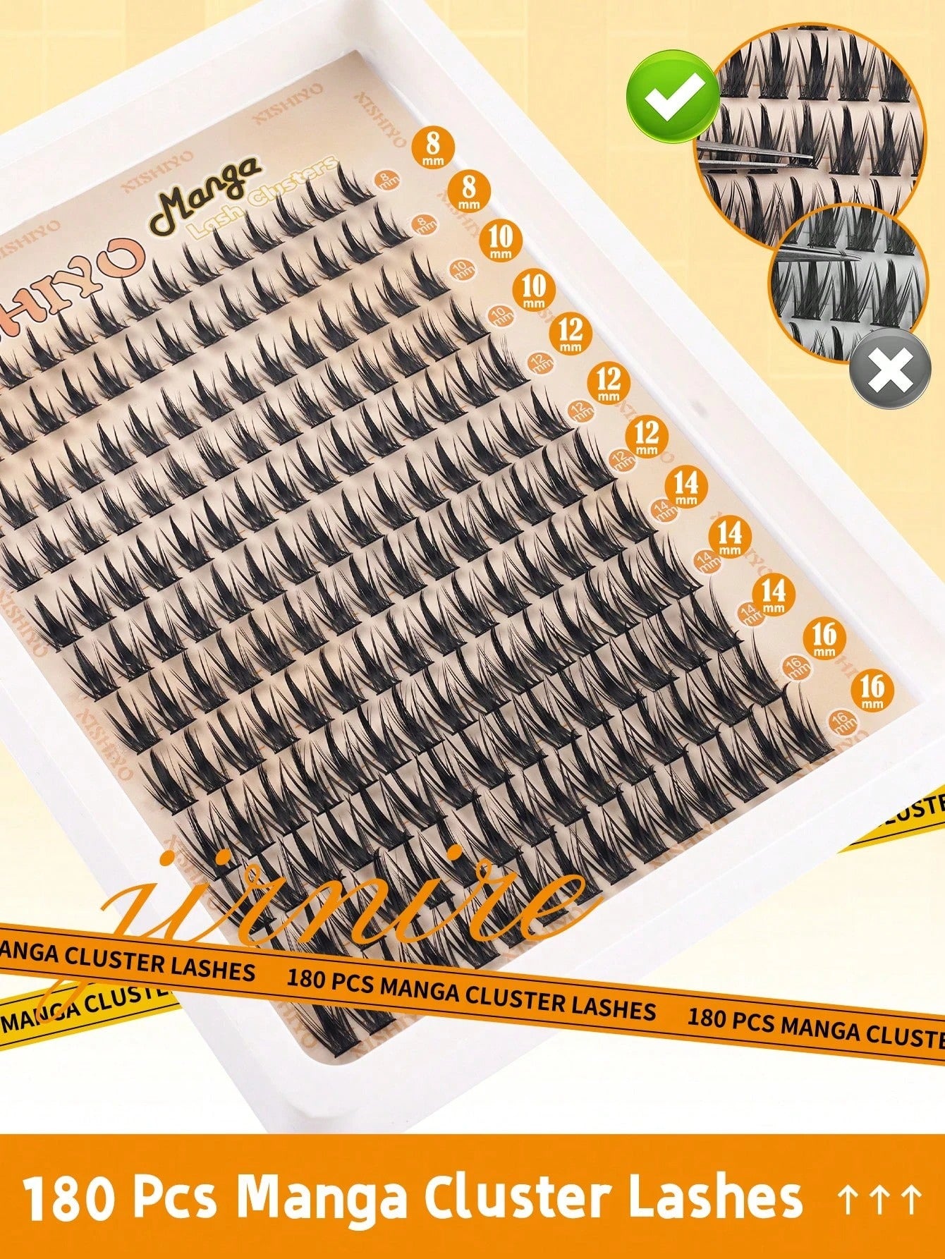 SHEIN طقم تمديدات رموش فردية خفيفة