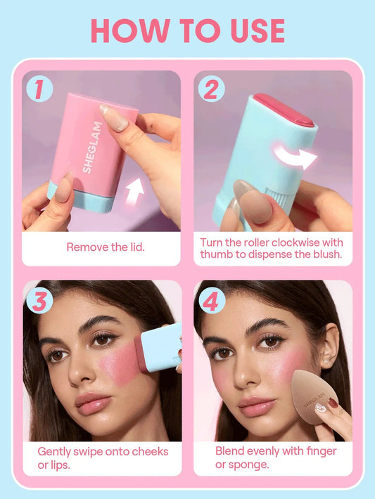 SHEGLAM Glass Glow Stunner أحمر خدود عصا بلون