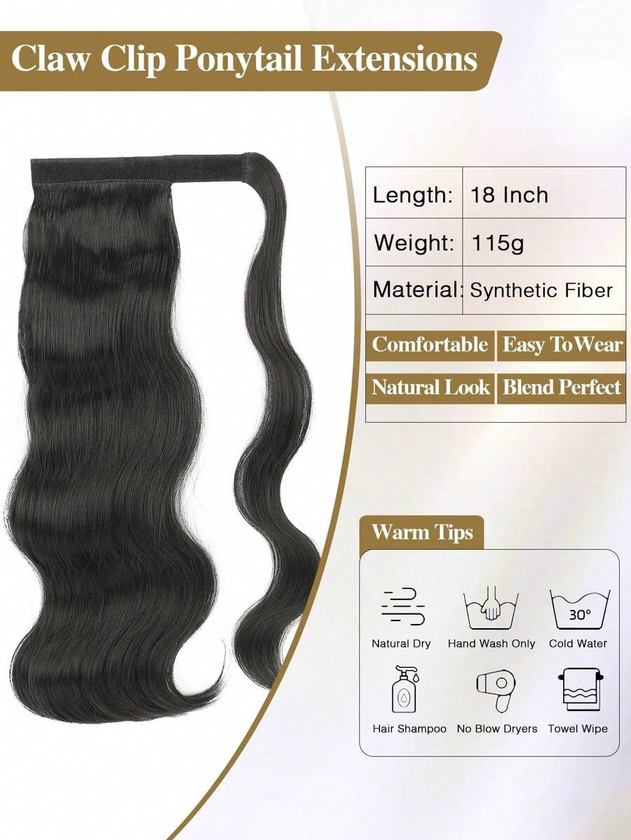 SHEIN ذيل حصان مجعد بستايل وتر ويف