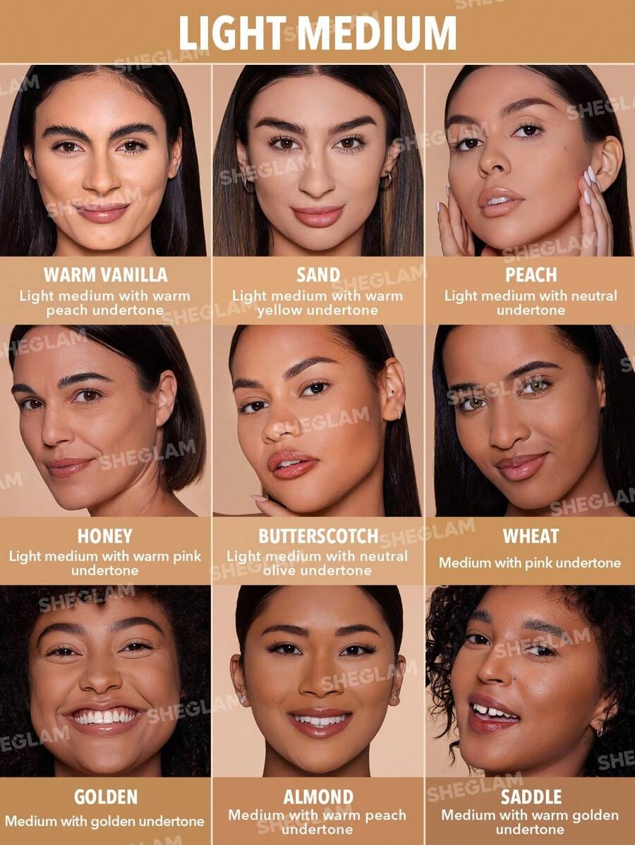SHEGLAM Golden بودرة أساس مضغوطة