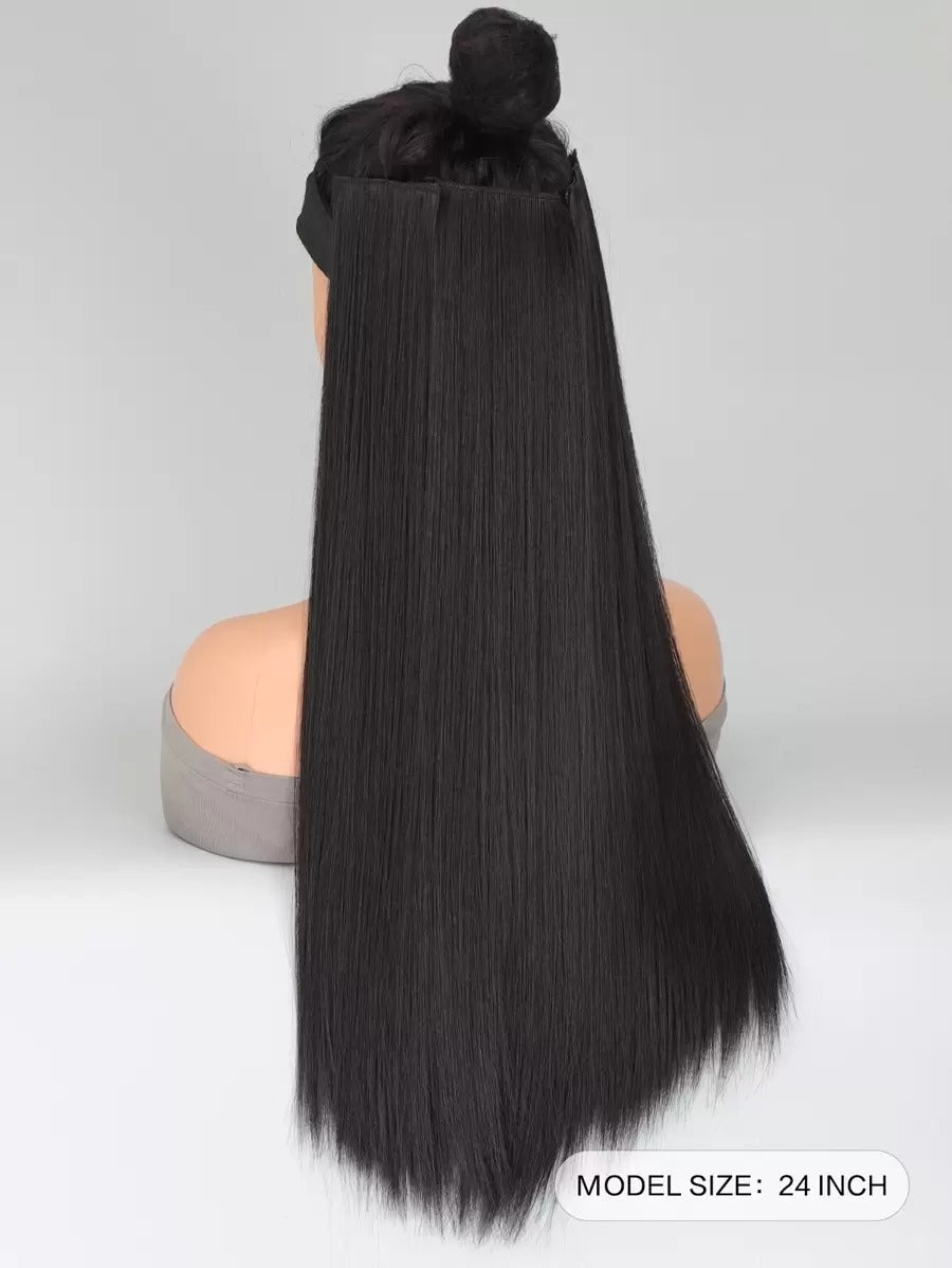 SHEIN وصلة شعر 3 قطع طويل مستقيم بمشبك