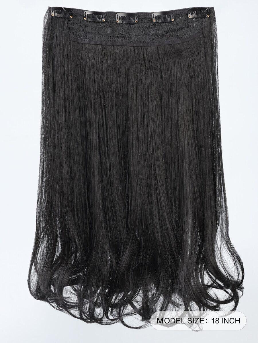 SHEIN وصلة شعر بمشبك ستايل مموج طبيعي أسود
