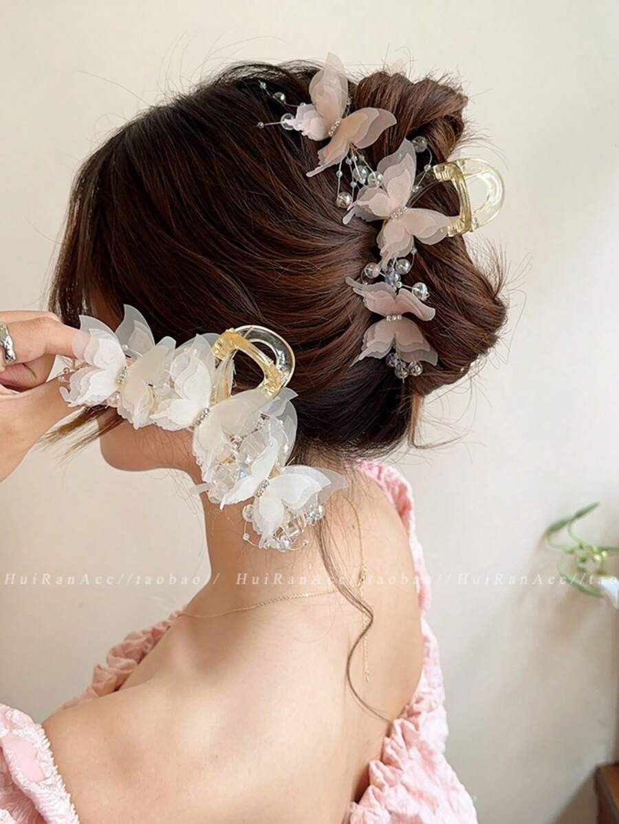 SHEIN مشبك شعر فراشة