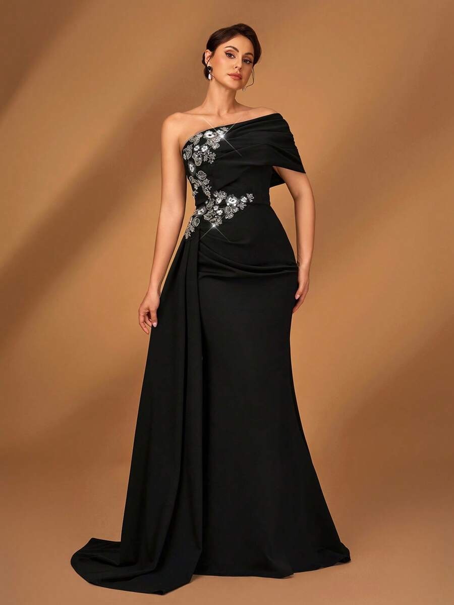 SHEIN Serin فستان ماكسي أنيق