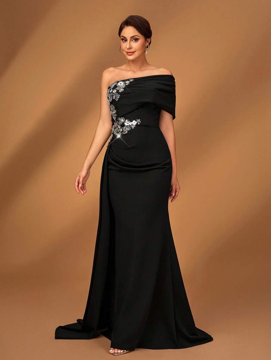 SHEIN Serin فستان ماكسي أنيق