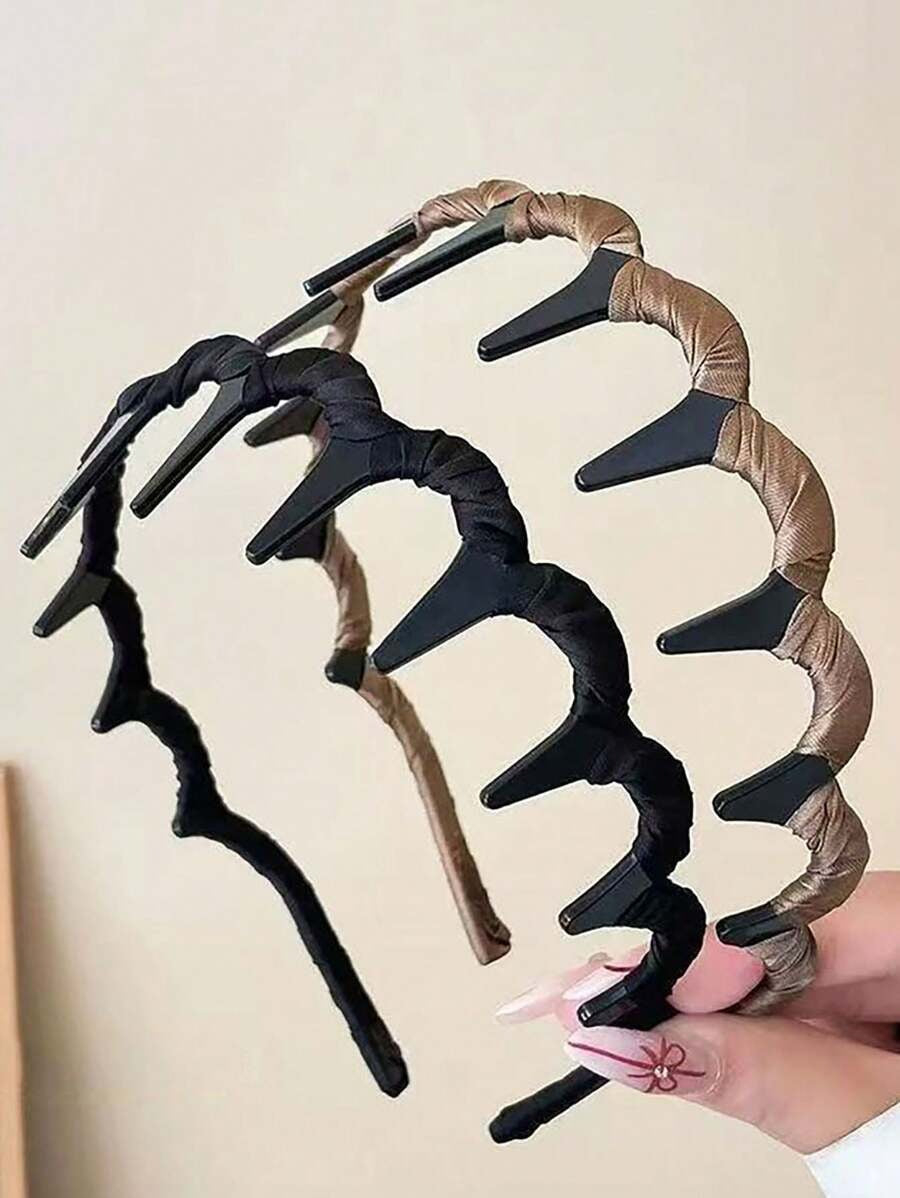 SHEIN طقم شريط شعر نسائي بتصميم متعرج أنيق