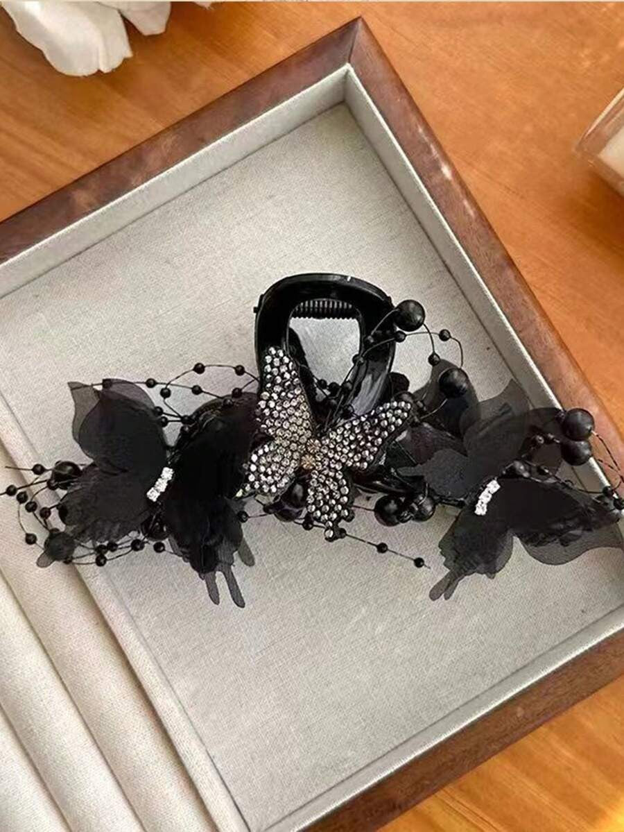 SHEIN مشبك شعر بشكل فراشة متعددة الطبقات
