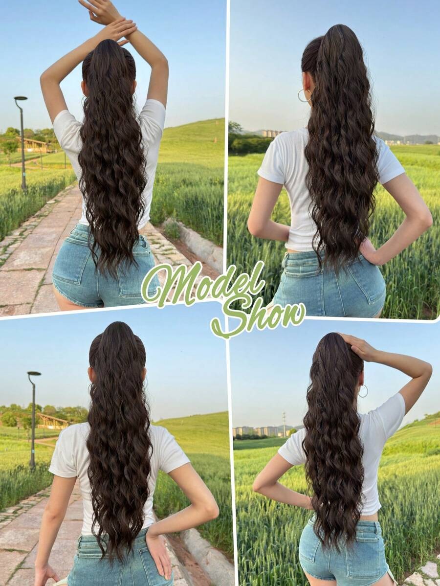 SHEIN ذيل حصان وتر ويف بتجعيدات ناعمة