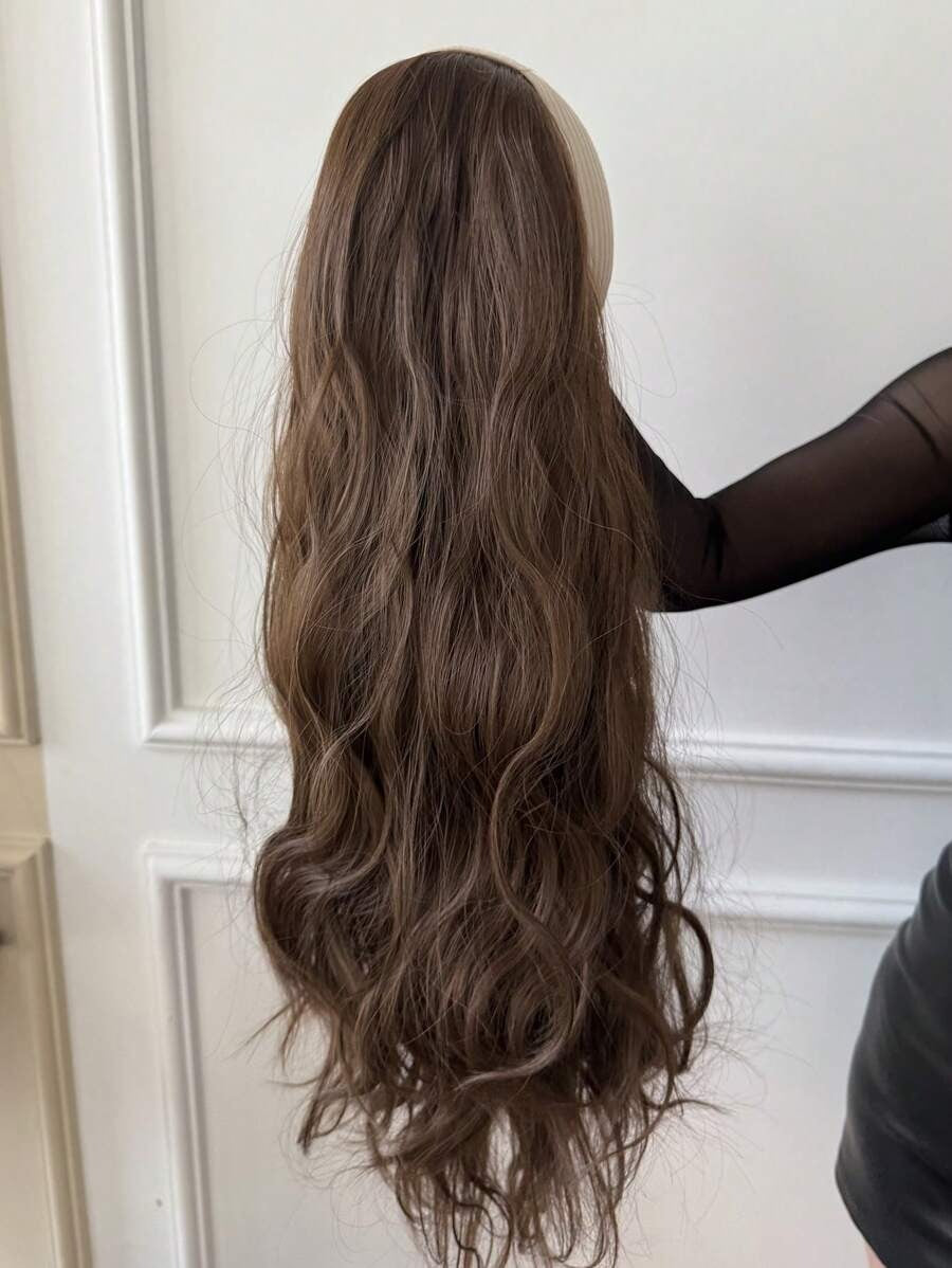 SHEIN باروكة شعر طويلة بعصابة رأس تموج ناعم