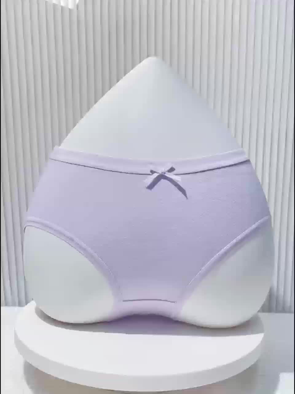 SHEIN سراويل داخلية نسائية من 7 قطع بخصر متوسط مزينة بفيونكة بلون أسود