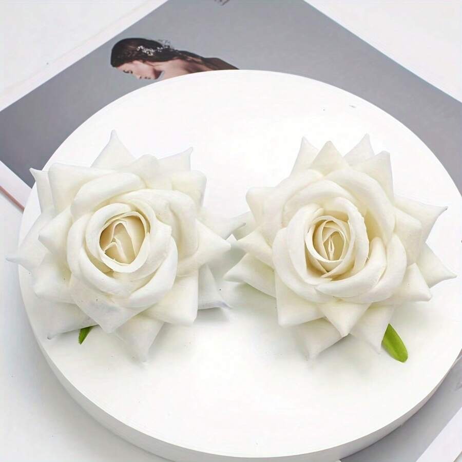 SHEIN طقم مشابك شعر على شكل وردة – قطعتين