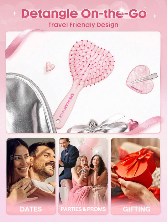 SHEIN SHEGLAM HAIR فرشاة مرنة لفك التشابك وتدليك فروة الرأس