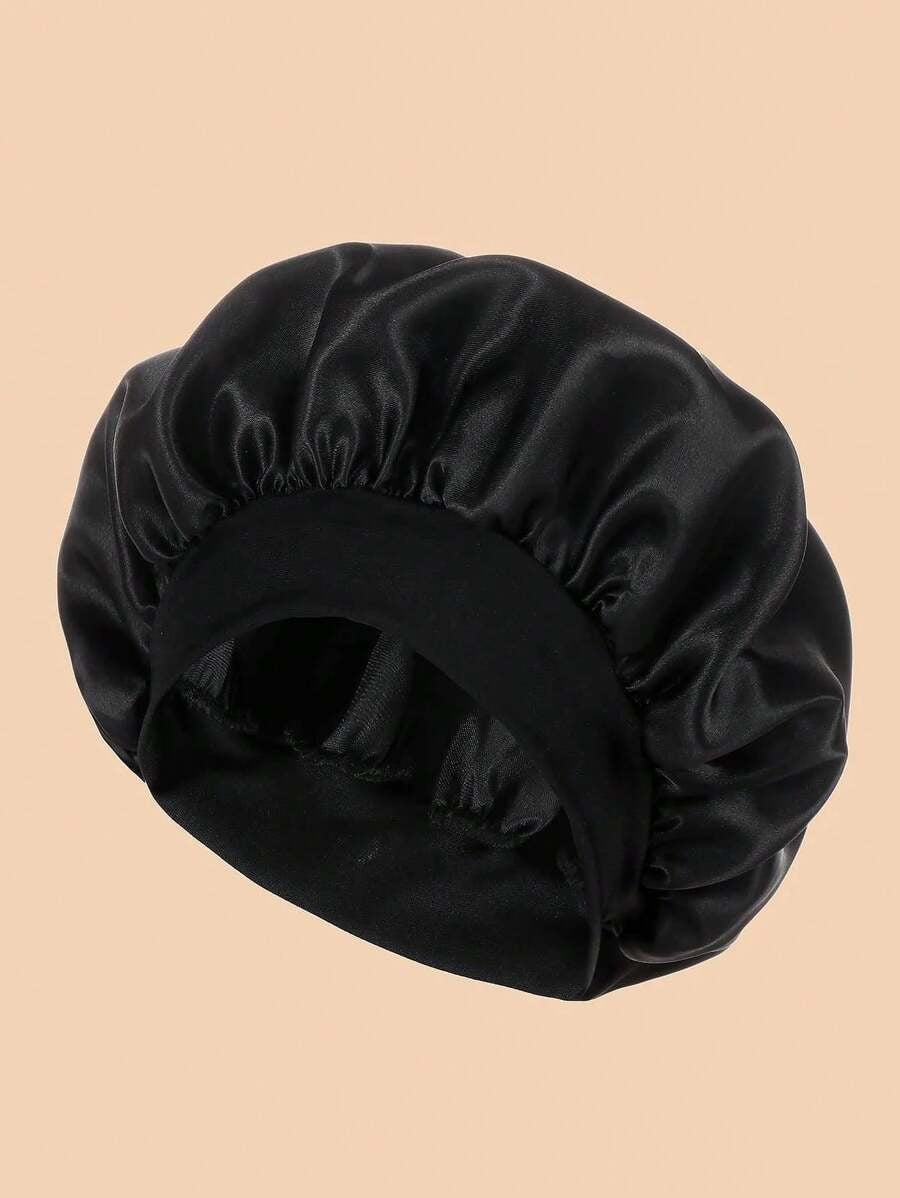 SHEIN قبعة ليلية ساتان واسعة الحافة