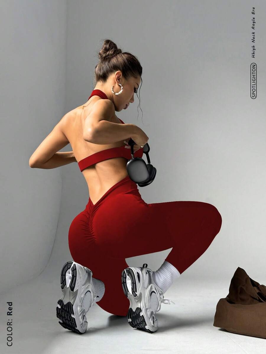SHEIN جمبسوت رياضي نسائي بدون أكمام