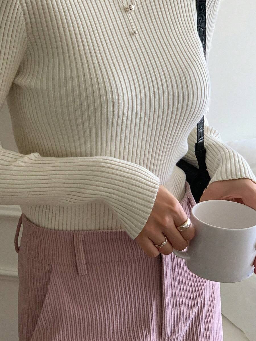 SHEIN كنزة صوفية بيج