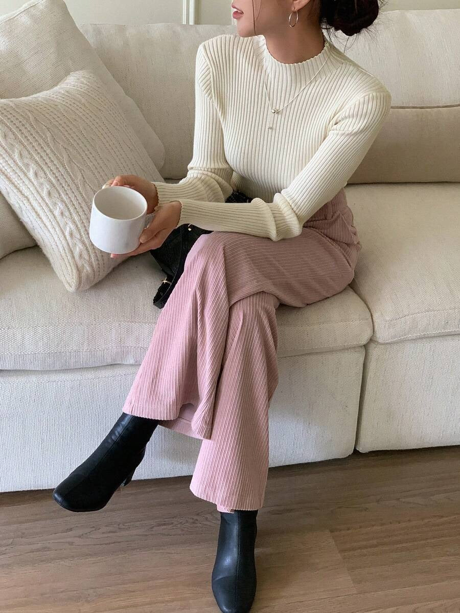 SHEIN كنزة صوفية بيج