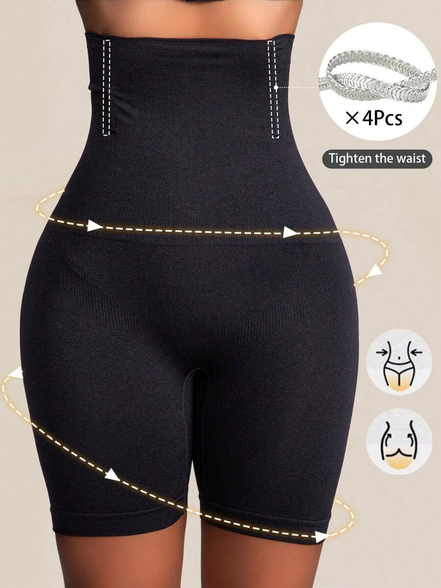 SHEIN شورت نسائي خصر عالٍ مشكل للجسم