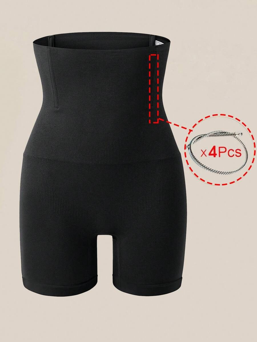 SHEIN شورت نسائي خصر عالٍ مشكل للجسم