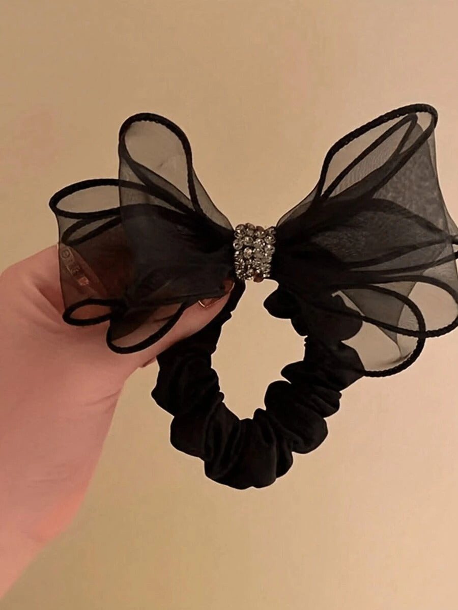 SHEIN ربطات شعر بفراشة راقية من الراين والشبك