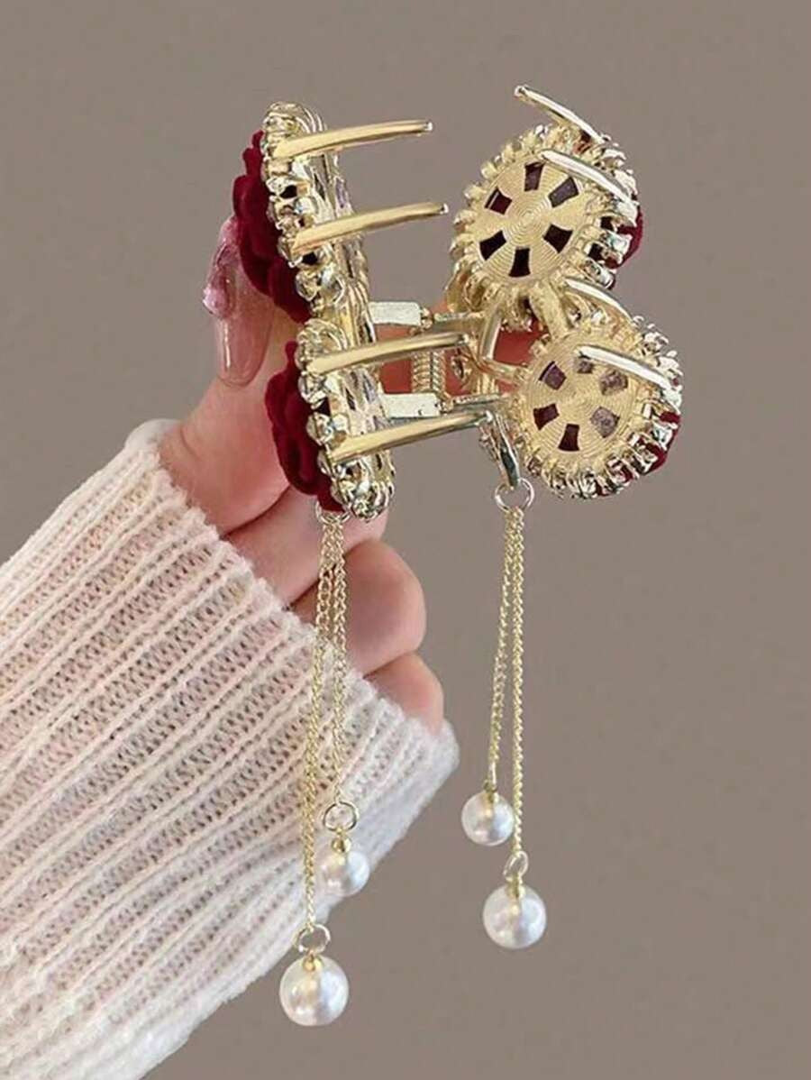 SHEIN مشبك شعر صغير مزين براين