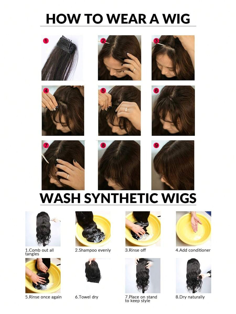 SHEIN طقم خصل شعر أمامية مستقيمة