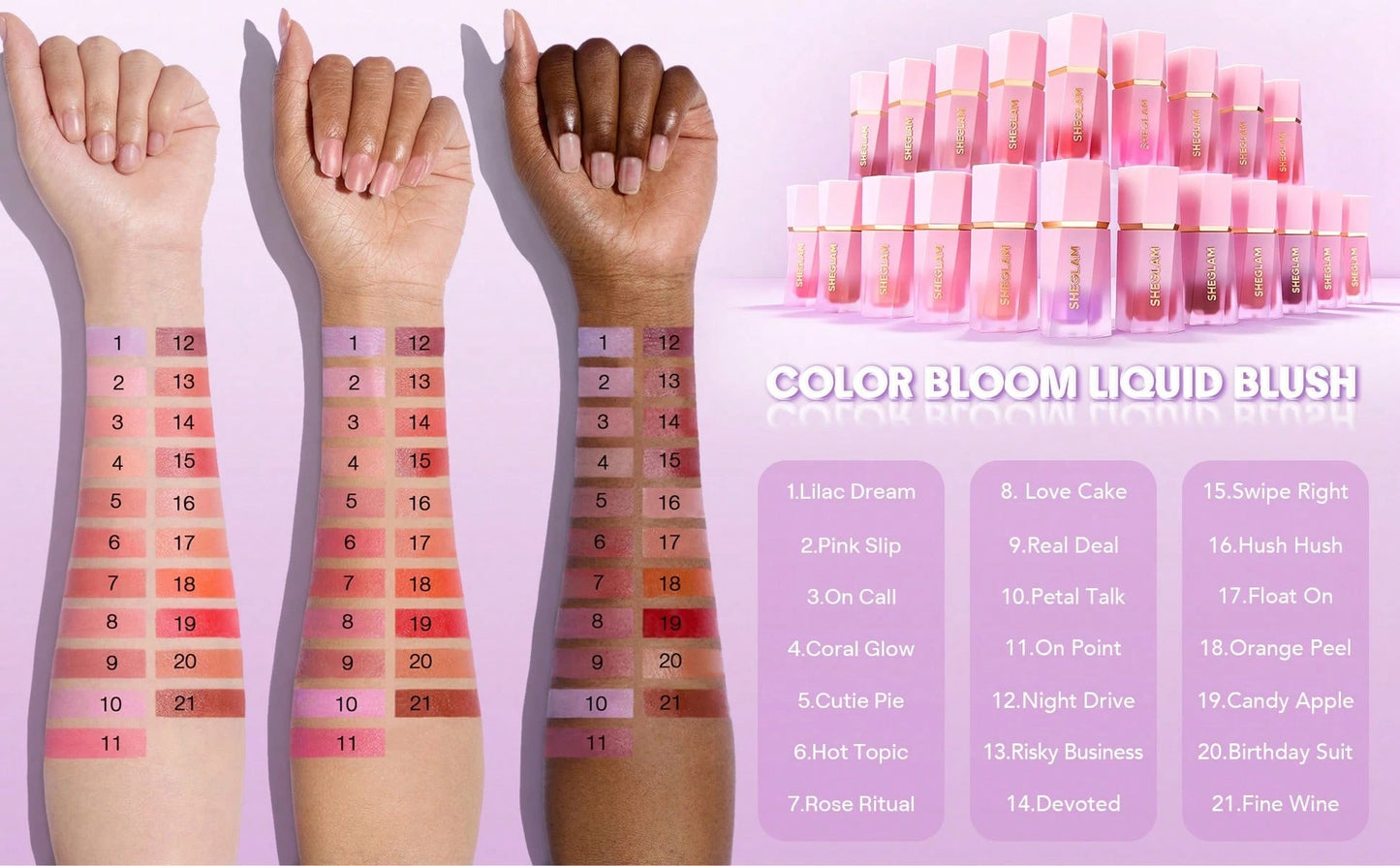 SHEGLAM Color Bloom Candy Apple أحمر خدود سائل بلون