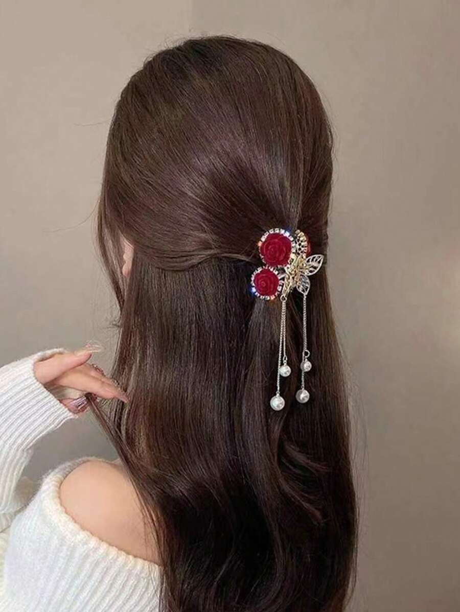 SHEIN مشبك شعر صغير مزين براين