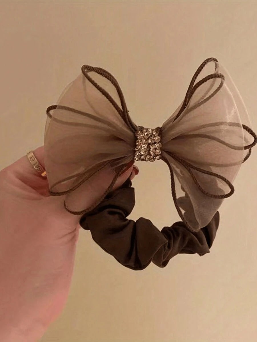 SHEIN ربطات شعر بفراشة راقية من الراين والشبك