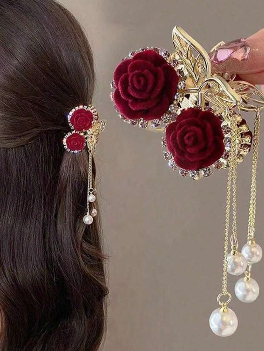 SHEIN مشبك شعر صغير مزين براين