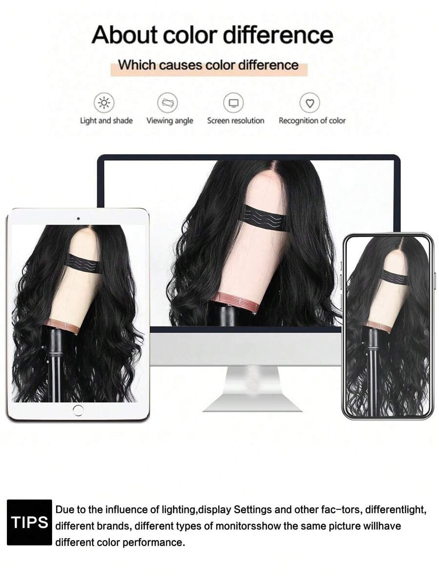 SHEIN باروكة شعر طبيعي ستايل ويف