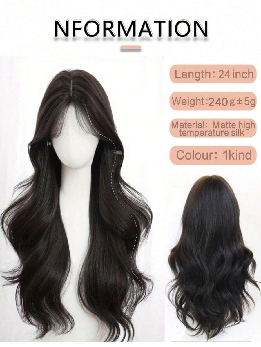 SHEIN باروكة شعر مموج مع غرة