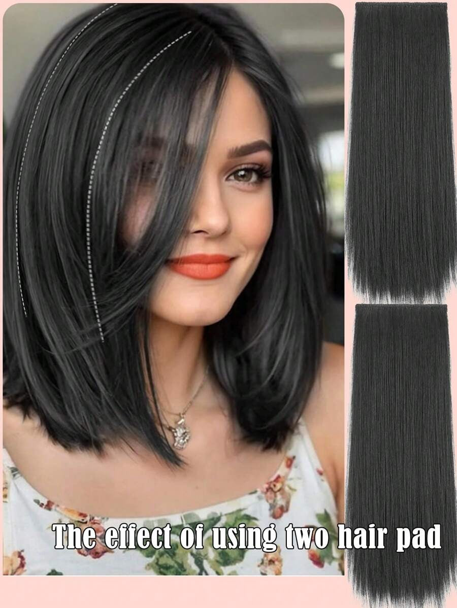 SHEIN وصلة شعر بمشابك شفافة لتكثيف جذور الشعر بشكل طبيعي وسريع
