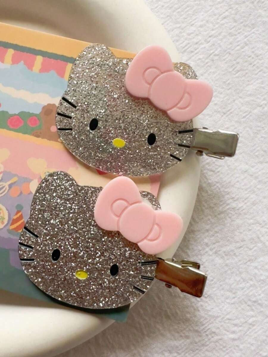 SHEIN Hello Kitty دبابيس شعر