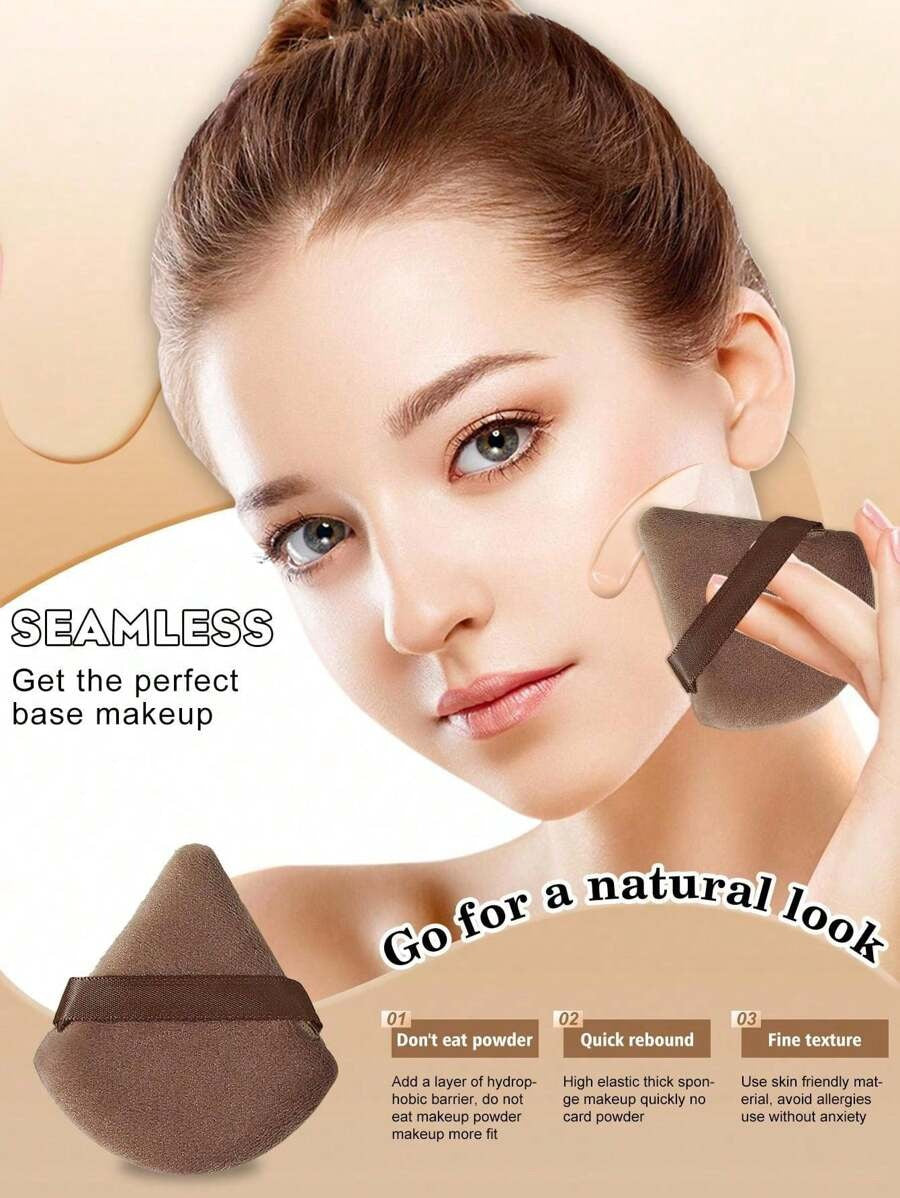 SHEIN طقم إسفنج مكياج متكامل – 30قطعة بدرجات القهوة