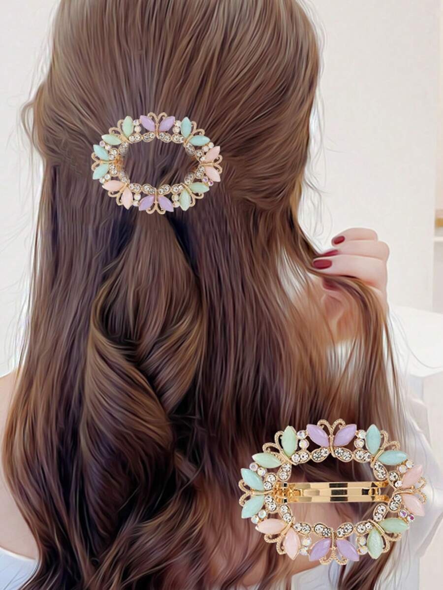 SHEIN قطعة وحدة من مشبك الشعر بتصميم بيضاوي