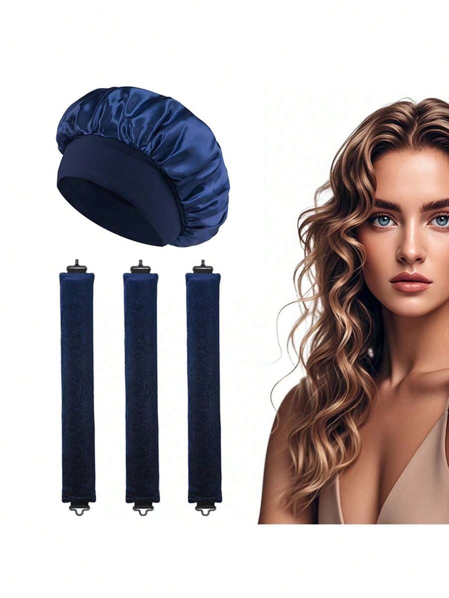 SHEIN عدد 4 قطع مجموعة تصفيف الشعر بدون حرارة