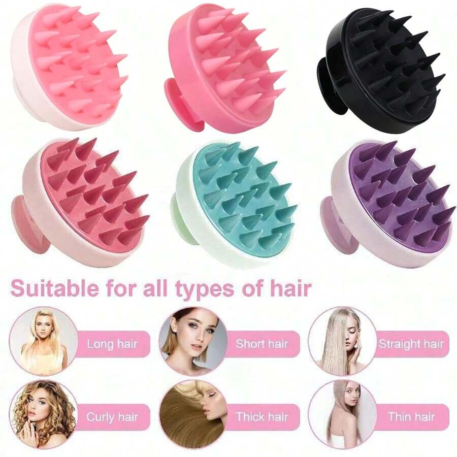 SHEIN فرشاة رأس مدلكة للشعر من السيليكون الناعم